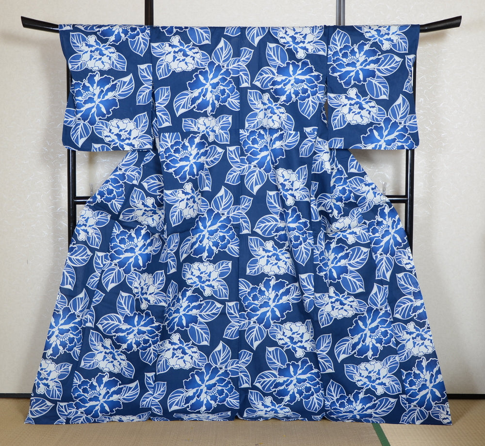 Japanese yukata kimono/ Plus size / P #405 /4L