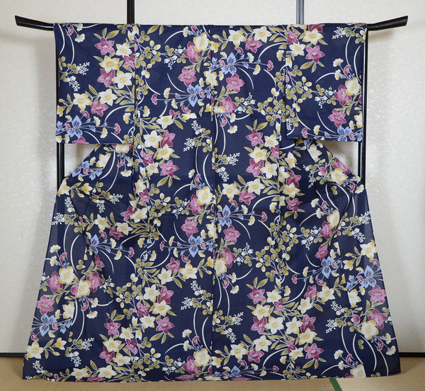 Japanese yukata kimono / H #562