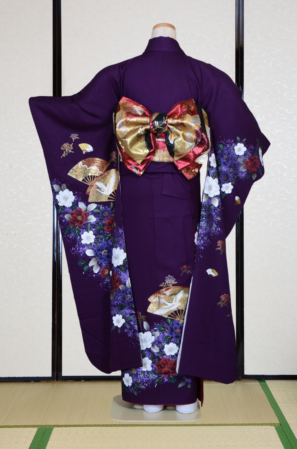 Long-sleeved kimono 6 items set / Furisode / FK#2-326