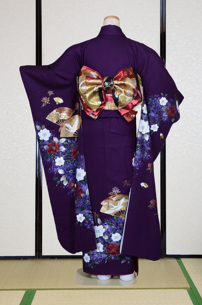 Long-sleeved kimono 6 items set / Furisode / FK#2-326