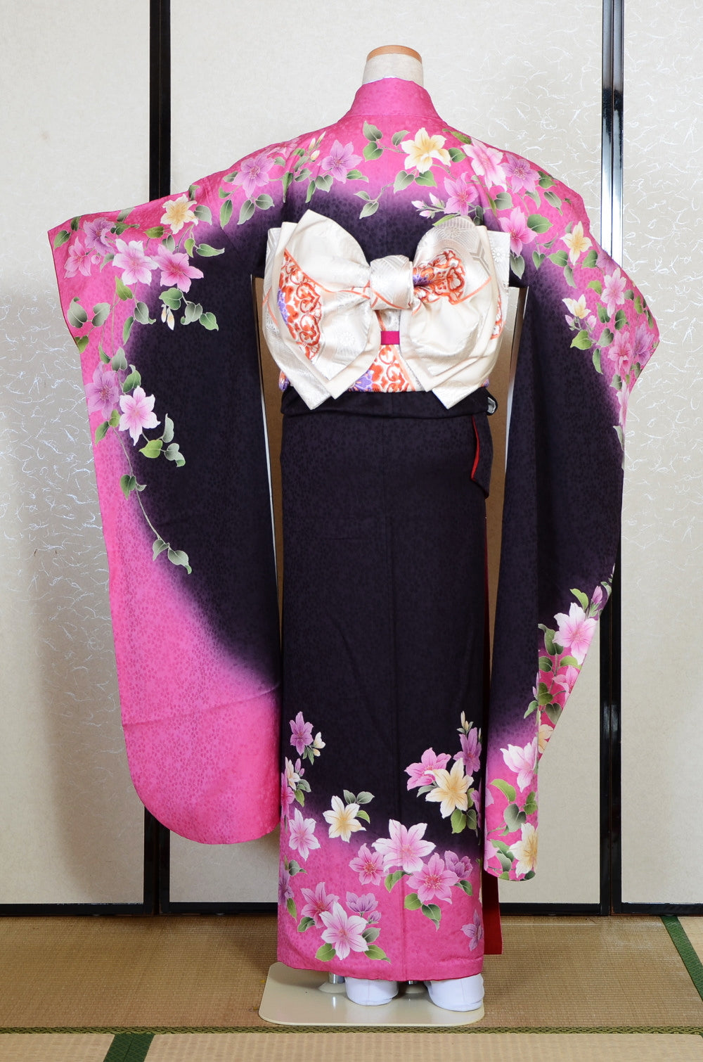 Long-sleeved kimono 6 items set / Furisode / FK#2-304