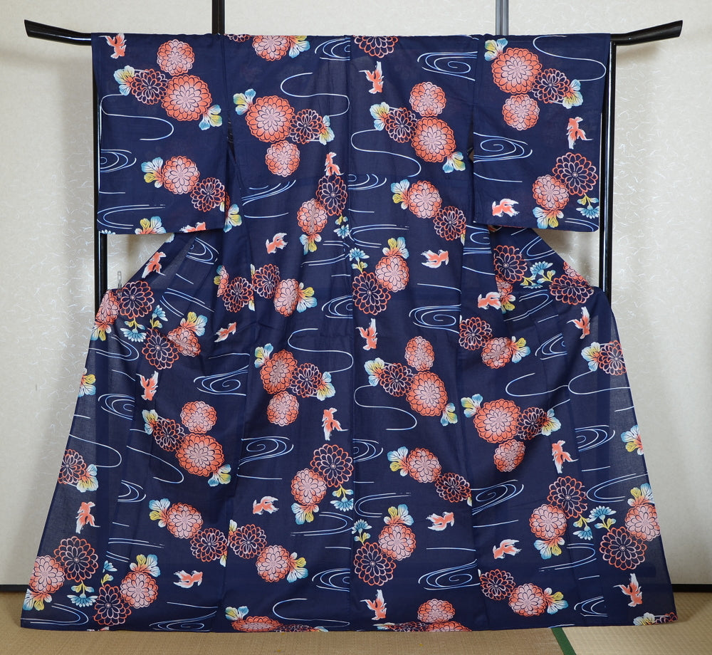 Japanese yukata kimono/ Plus size / P #412 /4L