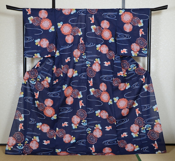 Japanese yukata kimono/ Plus size / P #412 /4L