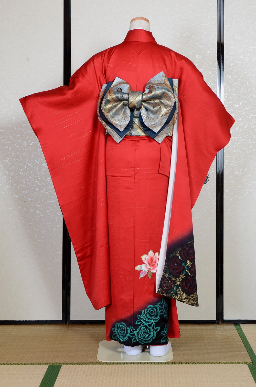 Long-sleeved kimono 6 items set / Furisode / FK#2-076
