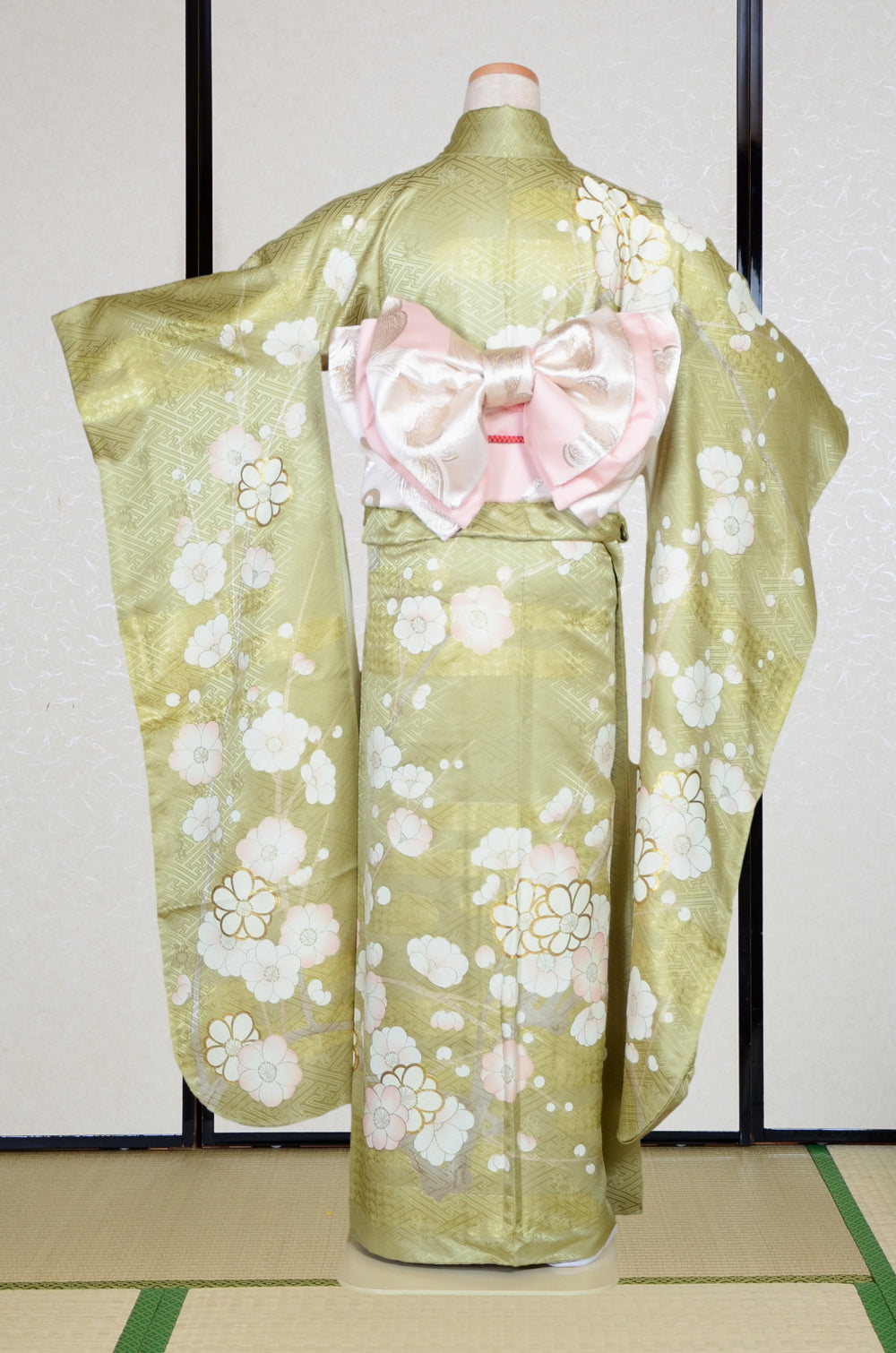 Long-sleeved kimono 6 items set / Furisode / FK#2-215
