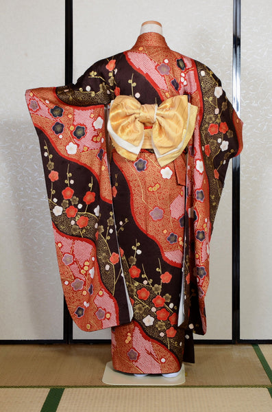 Long-sleeved kimono 6 items set / Furisode / FK#2-314