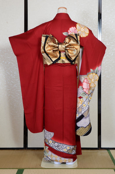 Long-sleeved kimono 6 items set / Furisode / FK#2-210