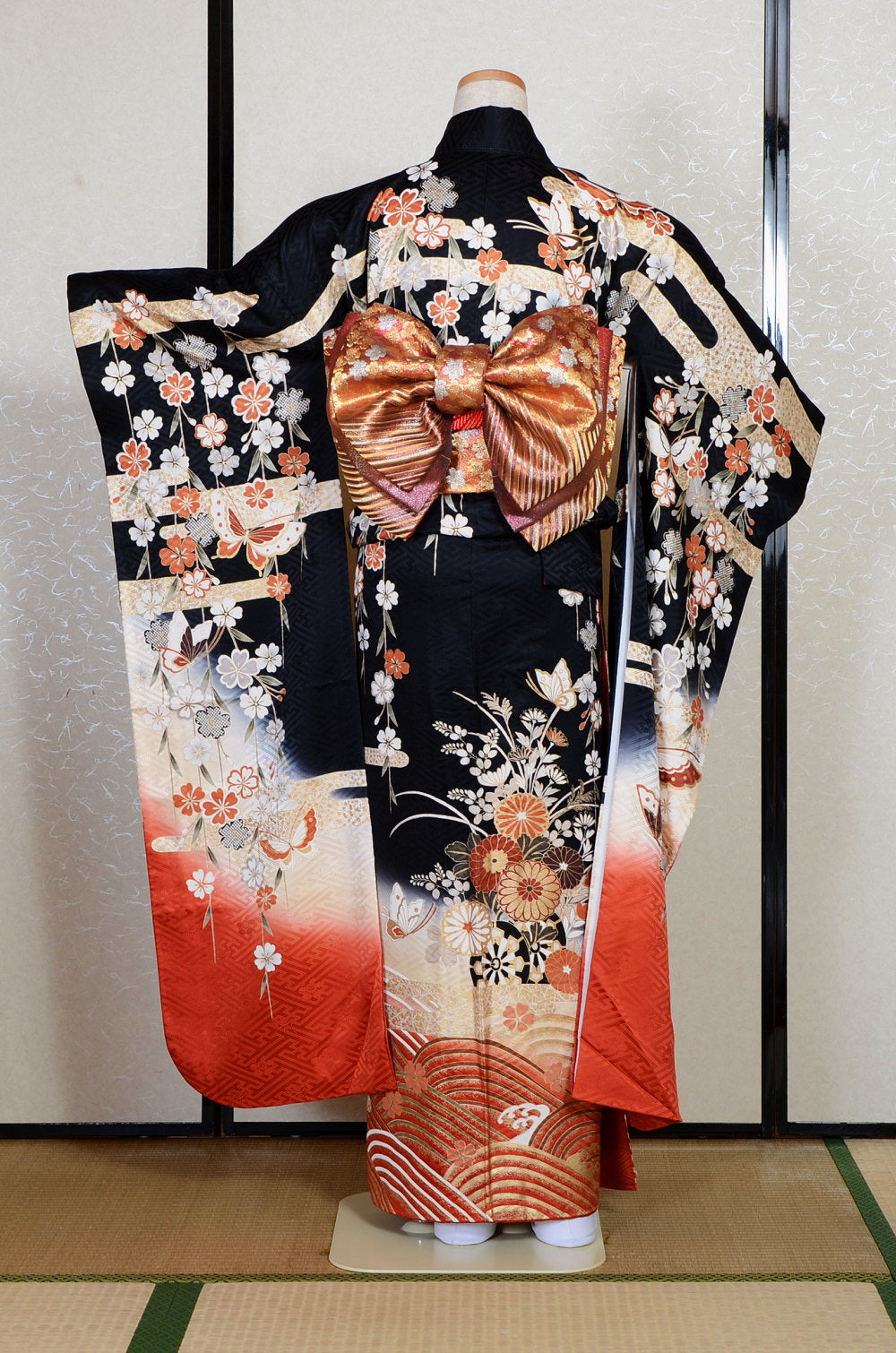 Long-sleeved kimono 6 items set / Furisode / FK#2-338