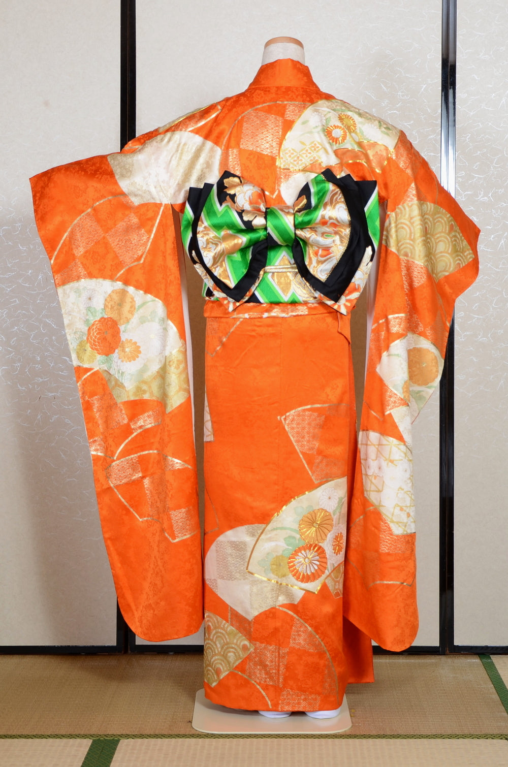 Long-sleeved kimono 6 items set / Furisode / FK#2-213