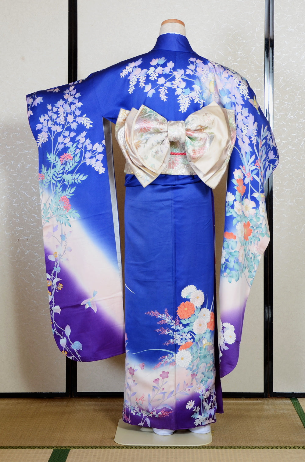 Long-sleeved kimono 6 items set / Furisode / FK#2-299