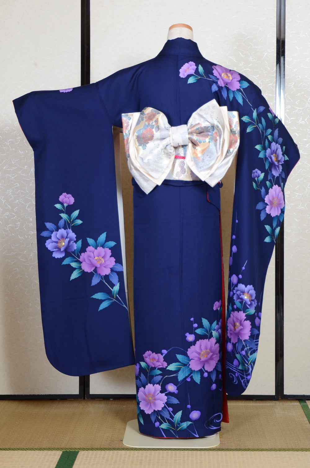 Long-sleeved kimono 6 items set / Furisode / FK#2-255
