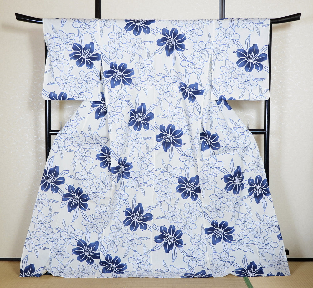 Japanese yukata kimono/ Plus size / P #395 /4L