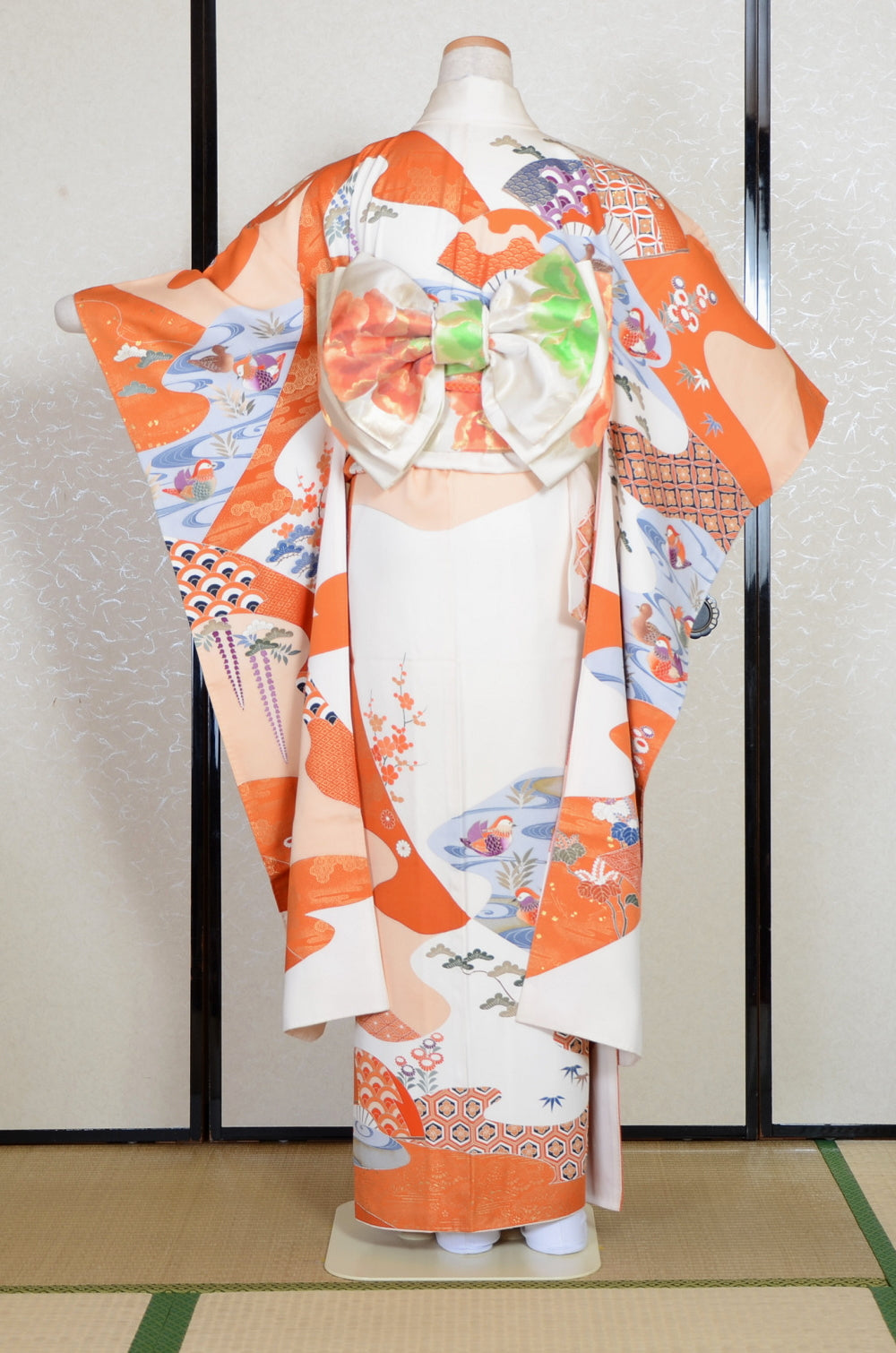 Long-sleeved kimono 6 items set / Furisode / FK#2-016