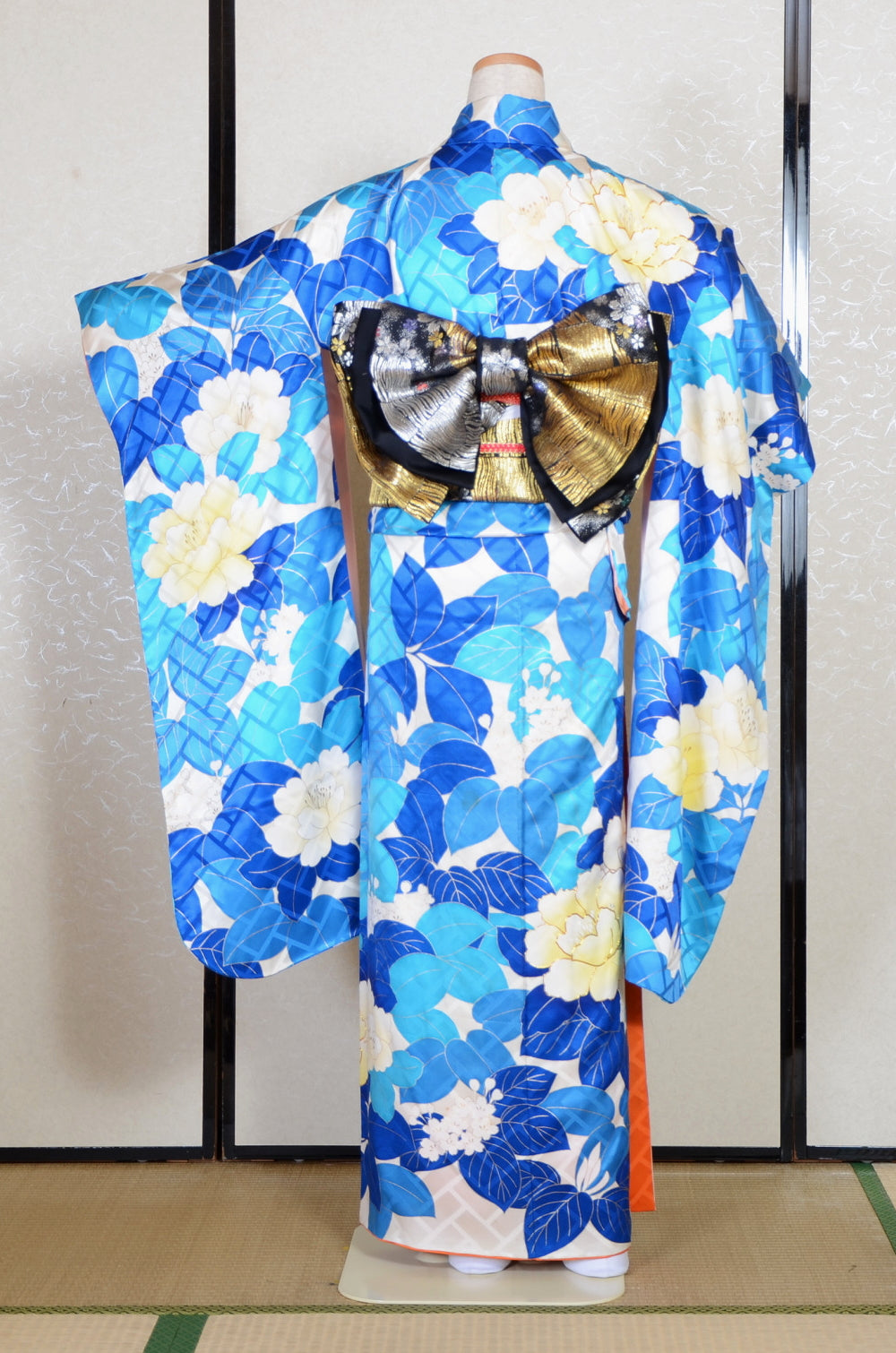 Long-sleeved kimono 6 items set / Furisode / FK#2-209