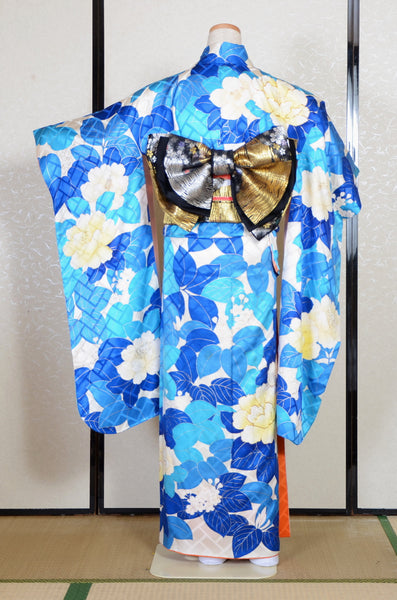 Long-sleeved kimono 6 items set / Furisode / FK#2-209