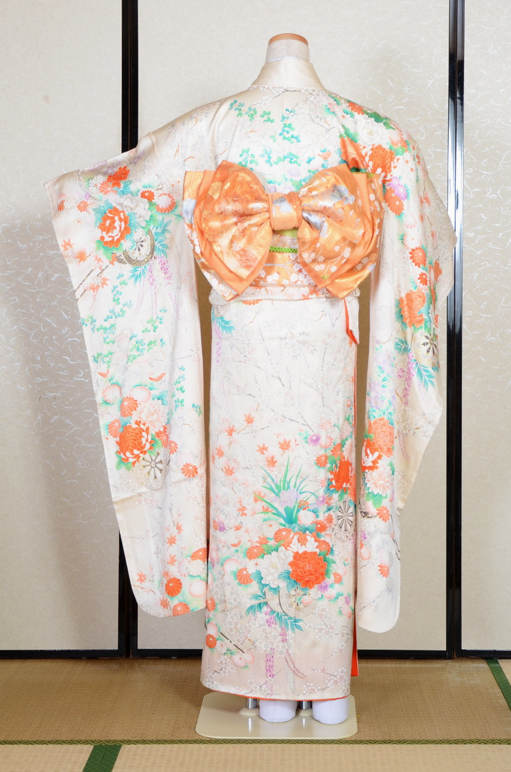 Long-sleeved kimono 6 items set / Furisode / FK#2-280