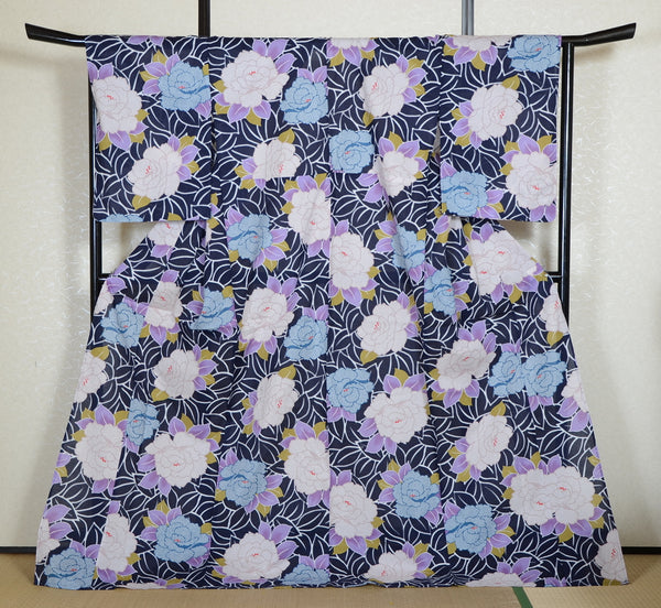 Japanese yukata kimono/ Plus size / P #423 /4L