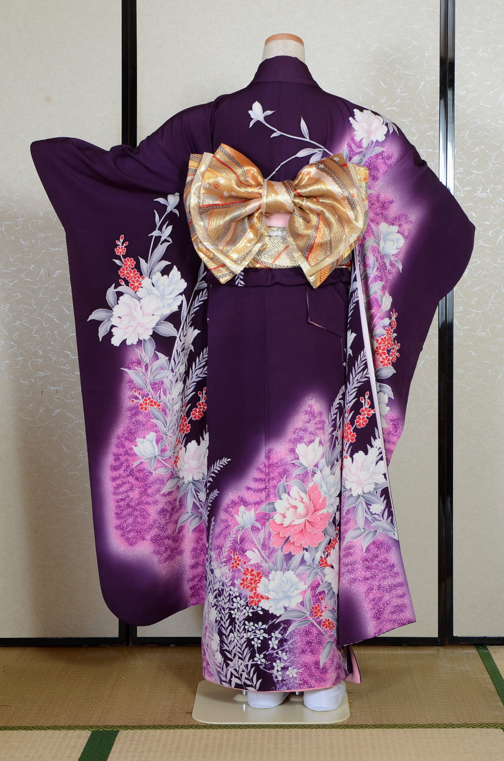 Long-sleeved kimono 6 items set / Furisode / FK#2-244