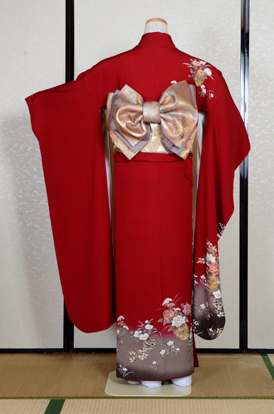 Long-sleeved kimono 6 items set / Furisode / FK#2-290