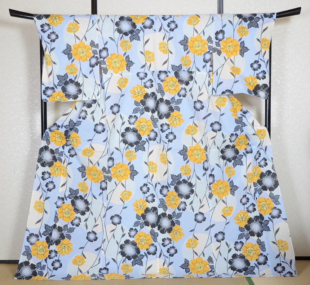 Japanese yukata kimono/ Plus size / P #374