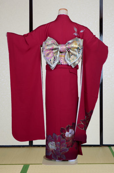 Long-sleeved kimono 6 items set / Furisode / FK#2-240