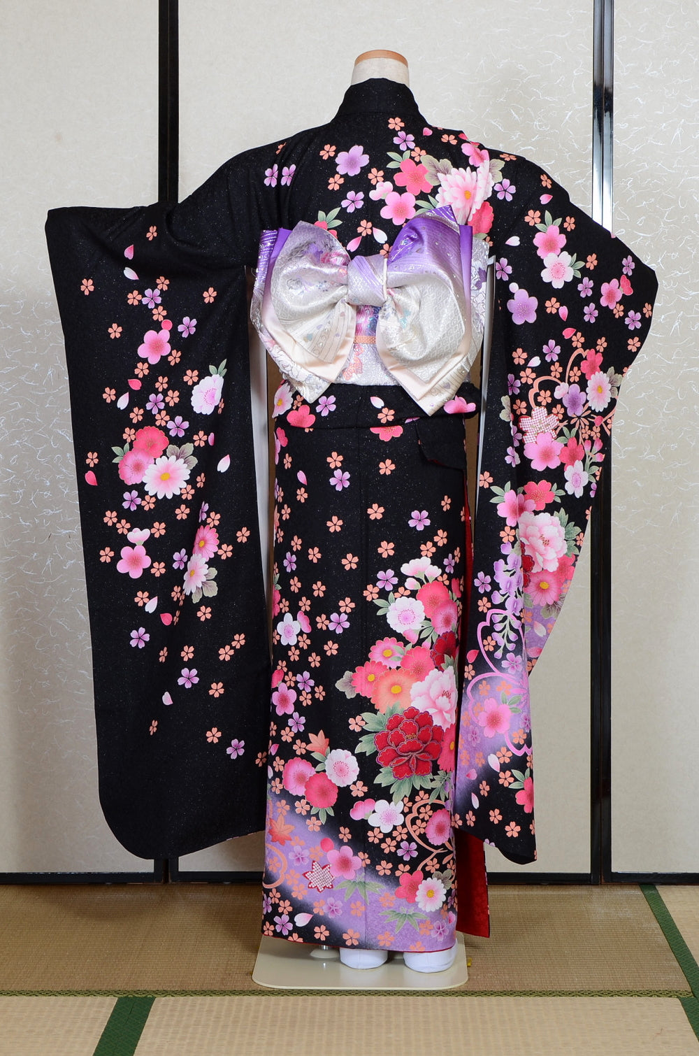 Long-sleeved kimono 6 items set / Furisode / FK#2-349