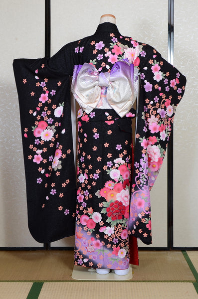 Long-sleeved kimono 6 items set / Furisode / FK#2-349