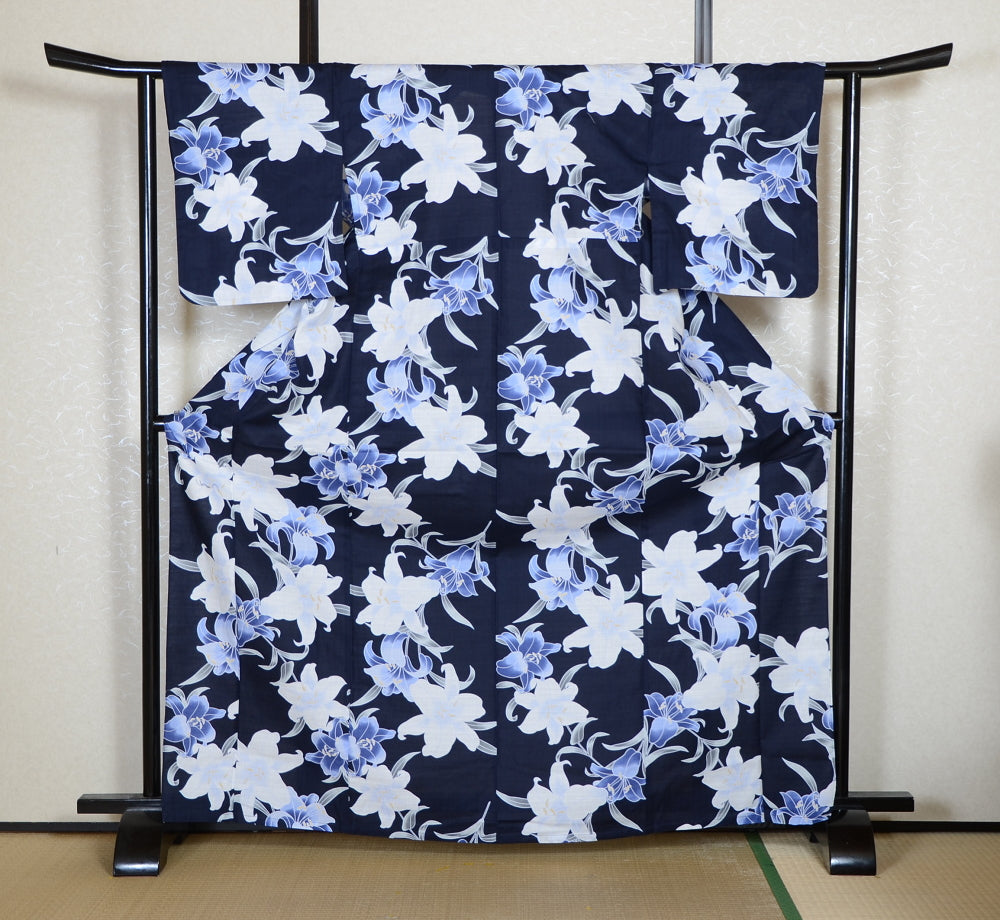 Japanese yukata kimono / D #196