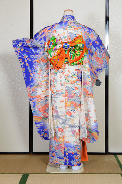 Long-sleeved kimono 6 items set / Furisode / FK#2-325