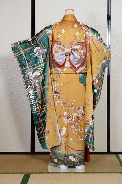 Long-sleeved kimono 6 items set / Furisode / FK#2-331
