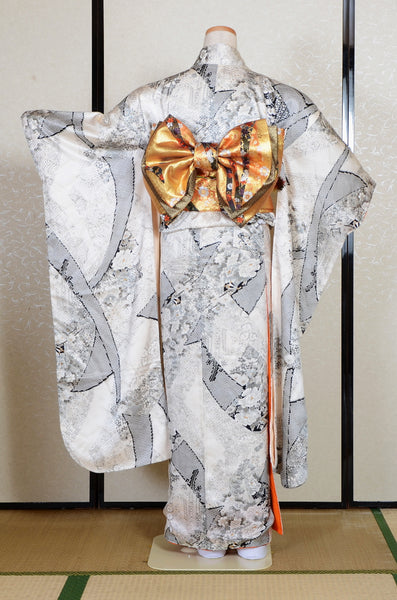 Long-sleeved kimono 6 items set / Furisode / FK#2-251