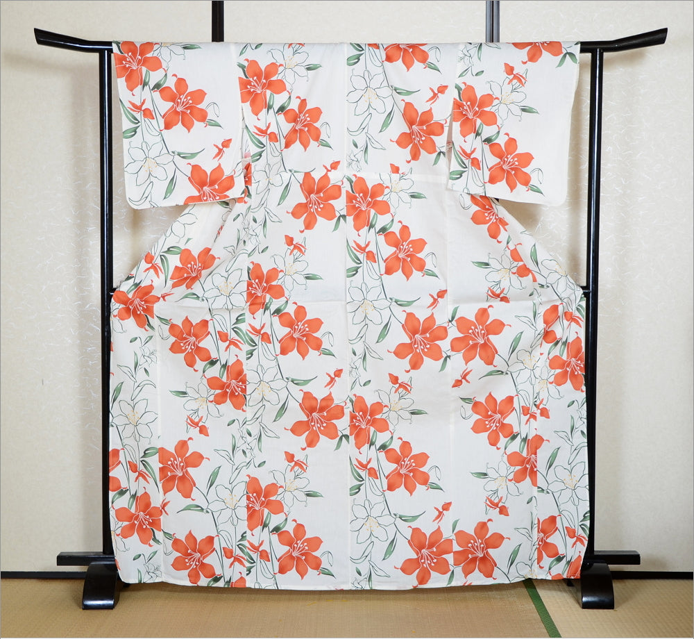 Japanese yukata kimono / D #180