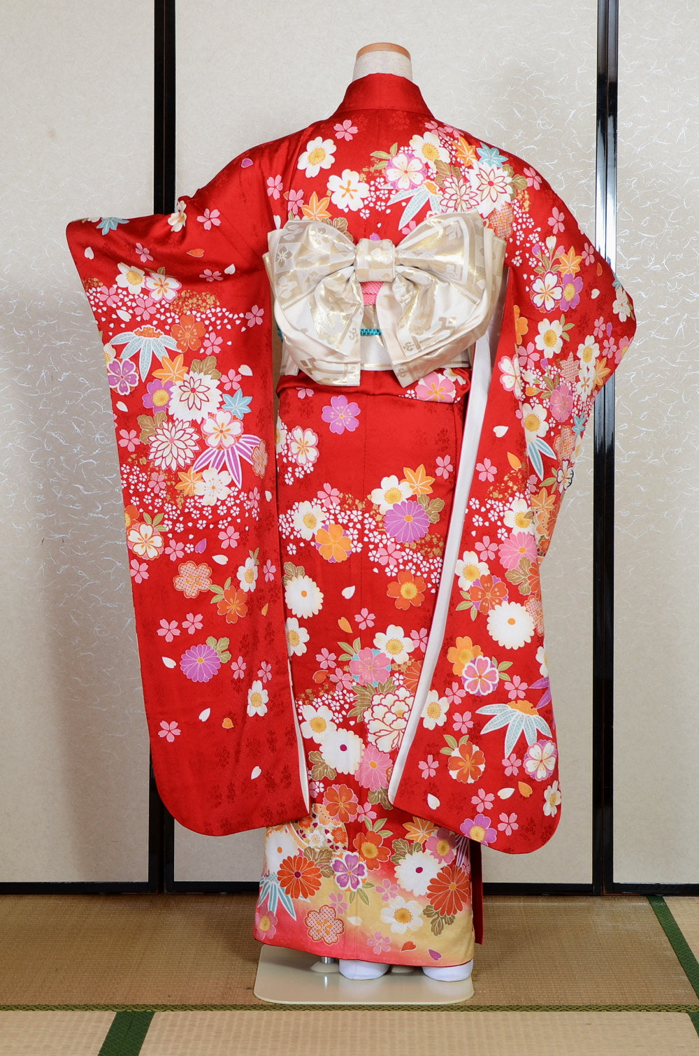 Long-sleeved kimono 6 items set / Furisode / FK#2-226