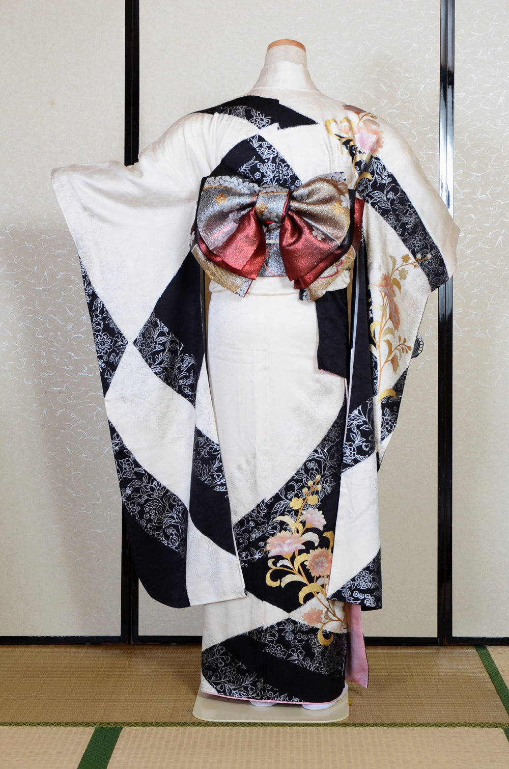 Long-sleeved kimono 6 items set / Furisode / FK#2-324
