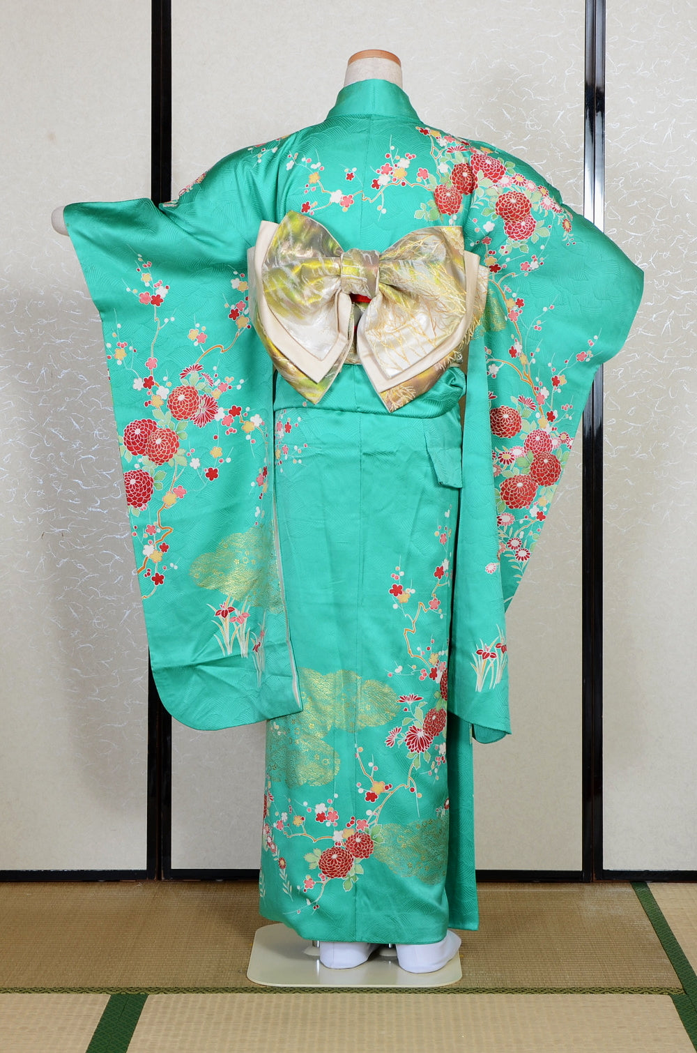 Long-sleeved kimono 6 items set / Furisode / FK#2-350