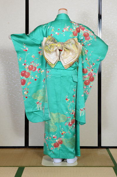 Long-sleeved kimono 6 items set / Furisode / FK#2-350