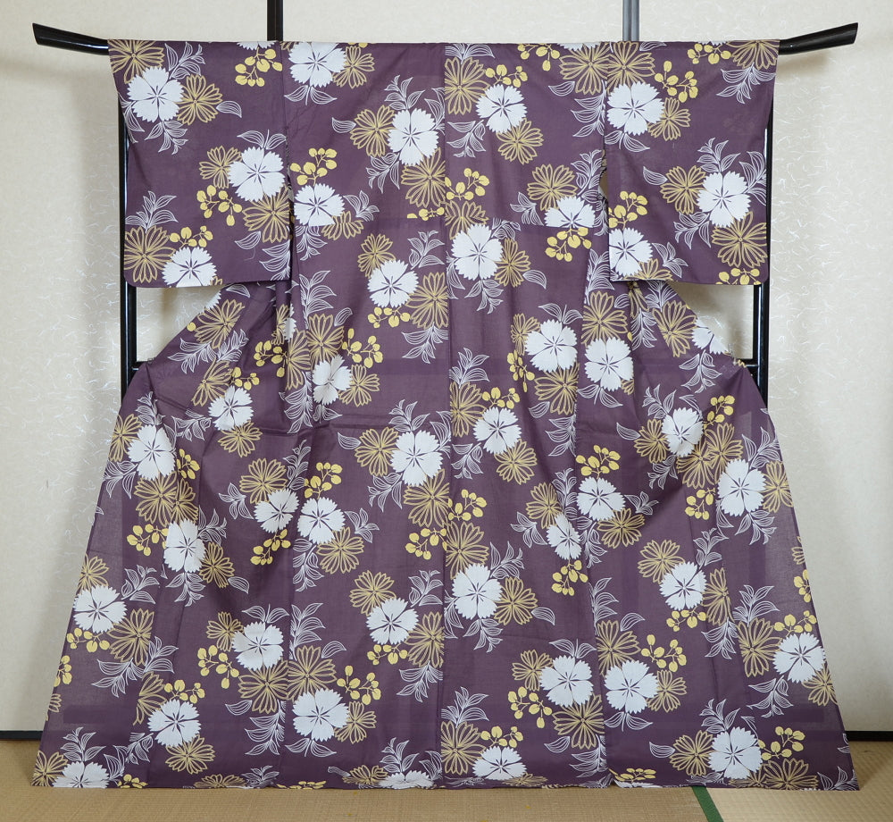 Japanese yukata kimono/ Plus size / P #416 /4L