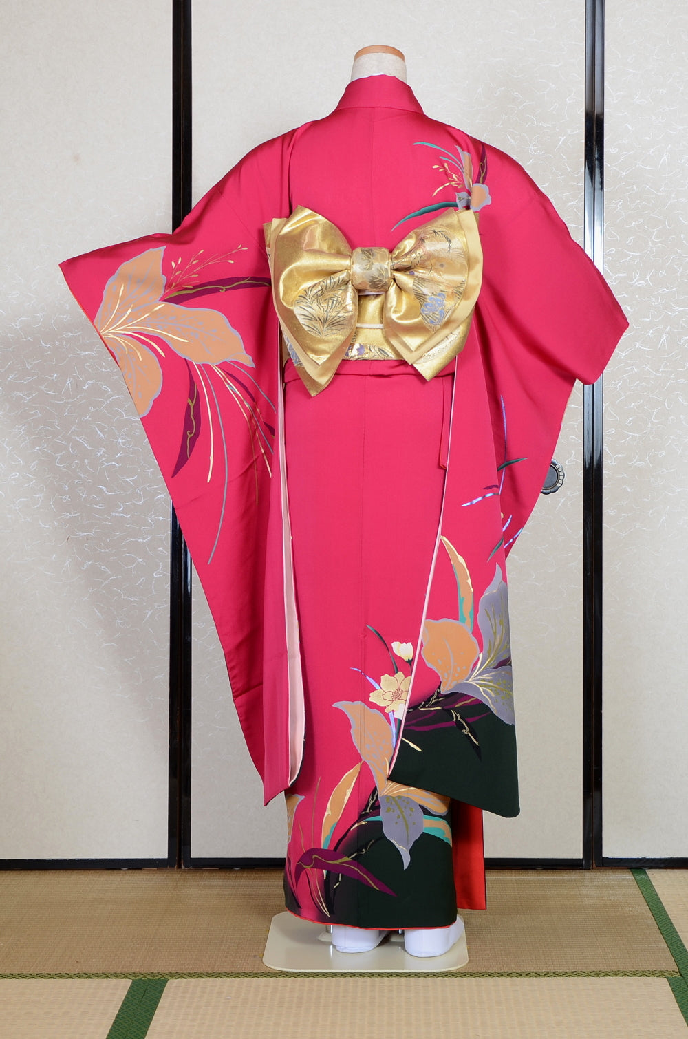 Long-sleeved kimono 6 items set / Furisode / FK#2-069