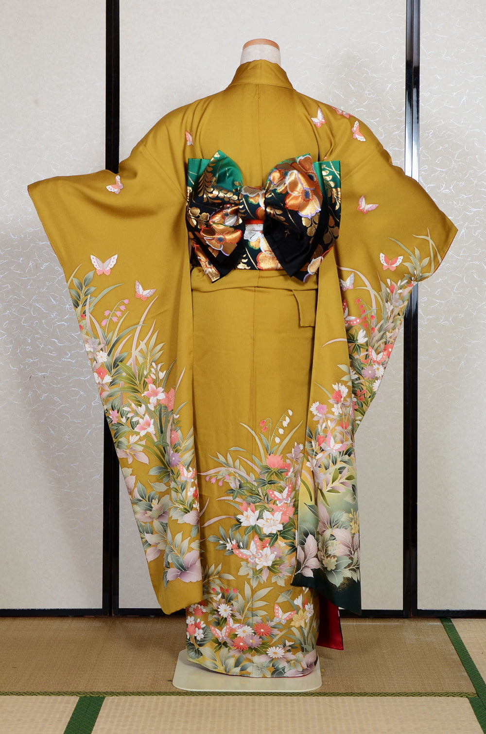 Long-sleeved kimono 6 items set / Furisode / FK#2-181
