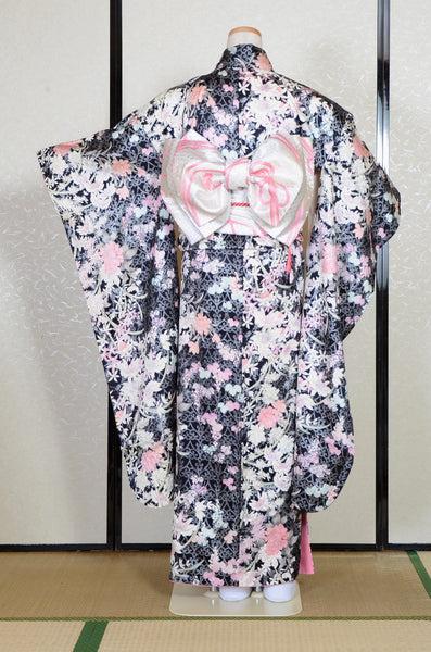 Long-sleeved kimono 6 items set / Furisode / FK#2-122