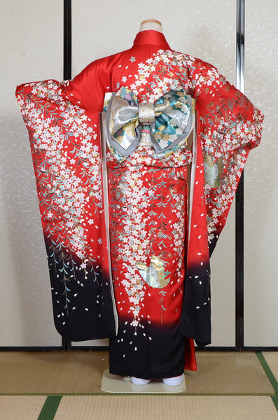 Long-sleeved kimono 6 items set / Furisode / FK#2-345