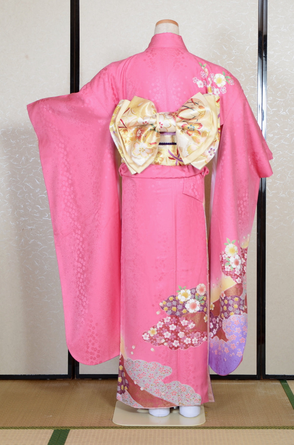 Long-sleeved kimono 6 items set / Furisode / FK#2-287