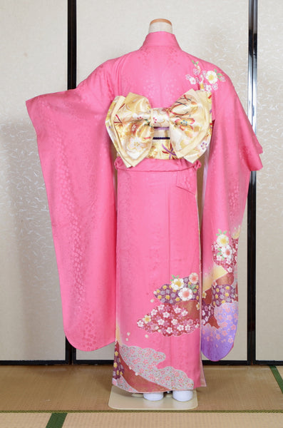 Long-sleeved kimono 6 items set / Furisode / FK#2-287