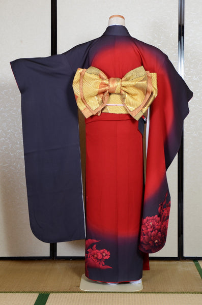 Long-sleeved kimono 6 items set / Furisode / FK#2-262