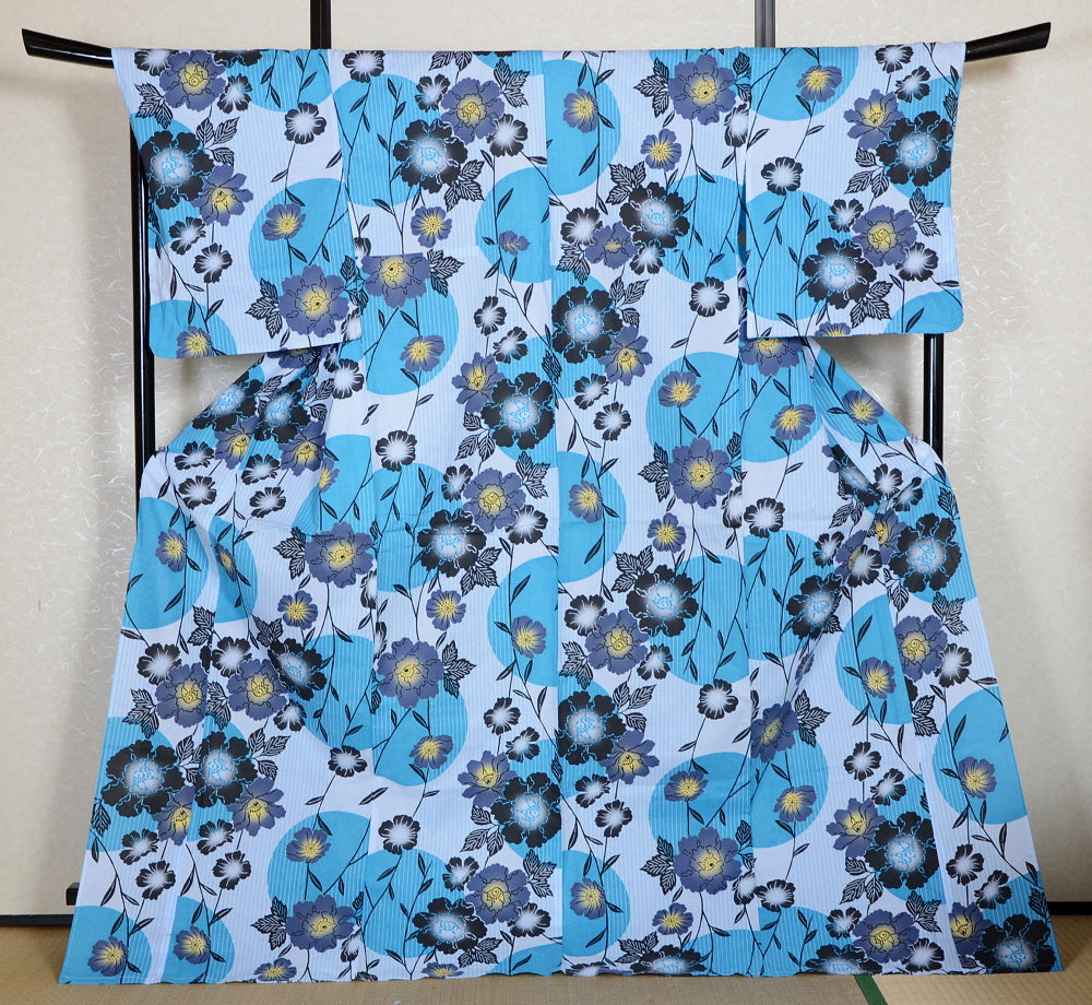 Japanese yukata kimono/ Plus size / P #376