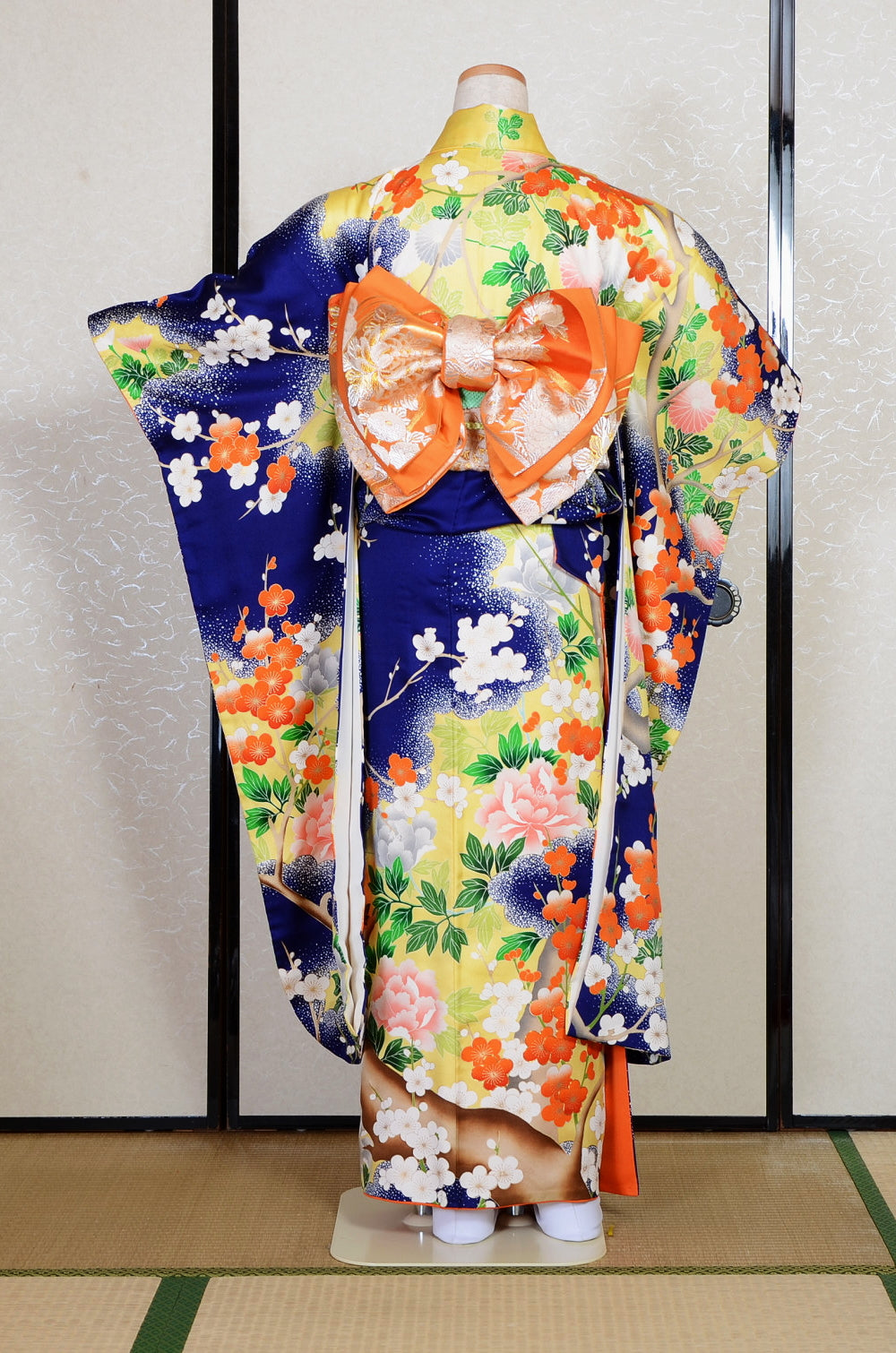 Long-sleeved kimono 6 items set / Furisode / FK#2-332