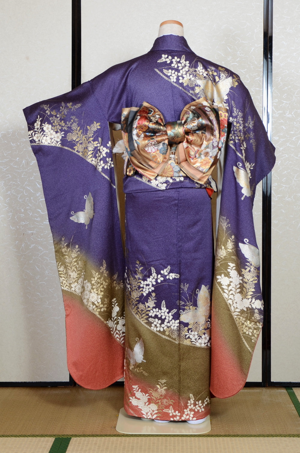 Long-sleeved kimono 6 items set / Furisode / FK#2-285