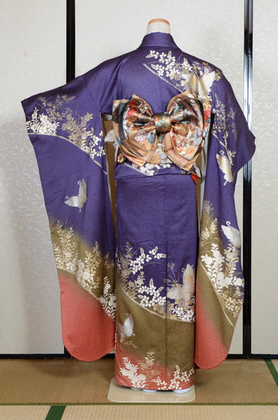 Long-sleeved kimono 6 items set / Furisode / FK#2-285