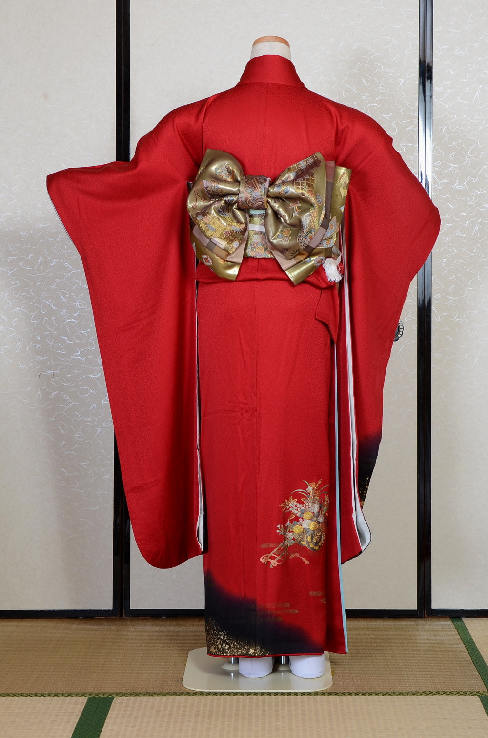 Long-sleeved kimono 6 items set / Furisode / FK#2-333