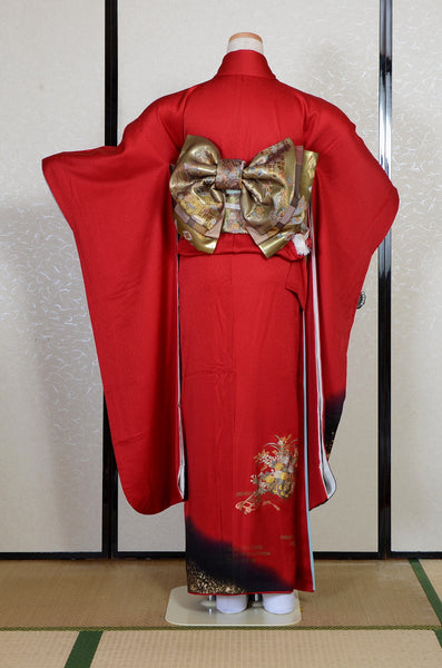 Long-sleeved kimono 6 items set / Furisode / FK#2-333